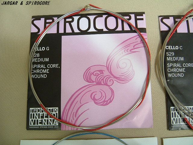 リンツ楽器 / ヤーガー&スピロコア チェロ弦セット 送料込み