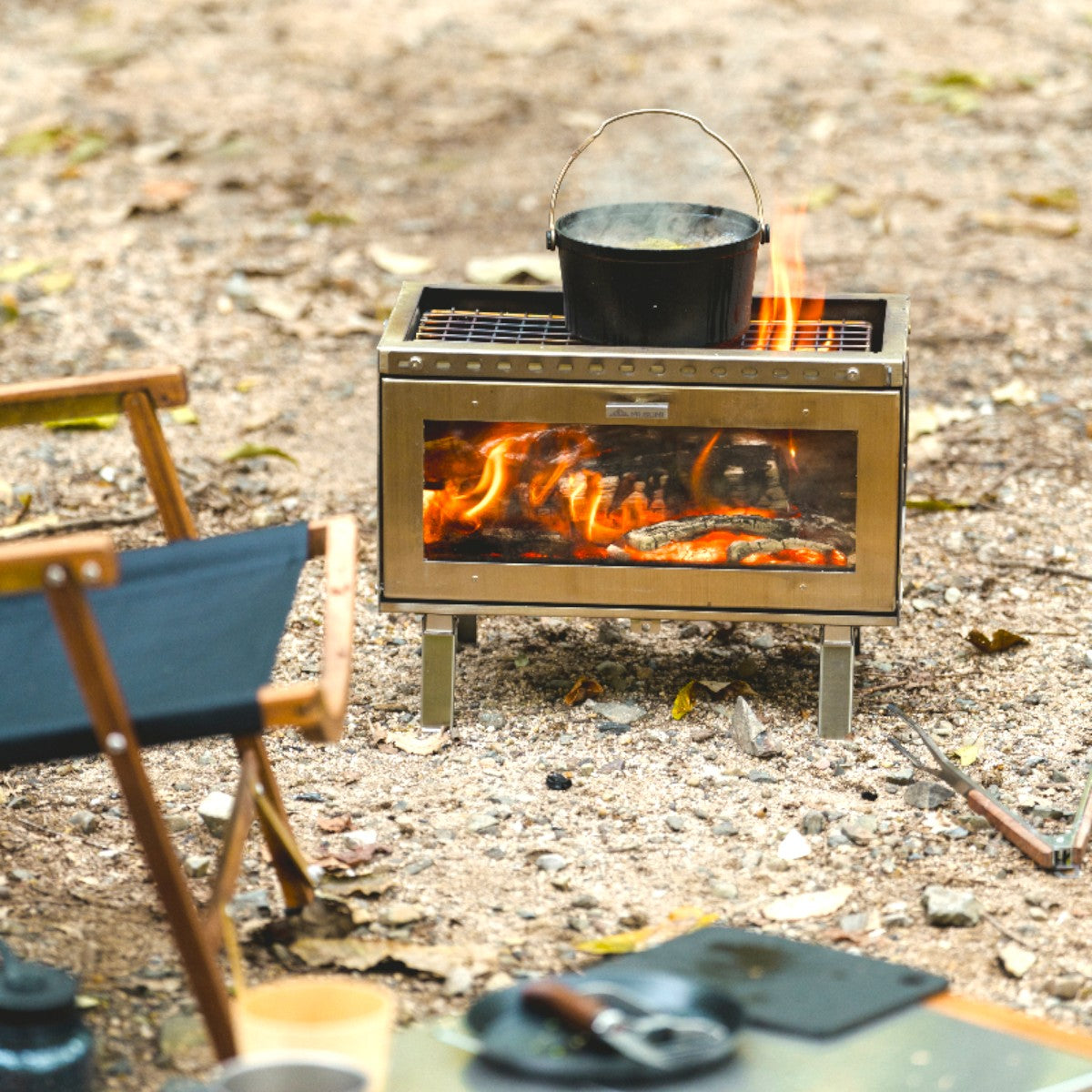 今季販売終了】アウトドア薪ストーブ ミドラ ステンレス / Woodstove