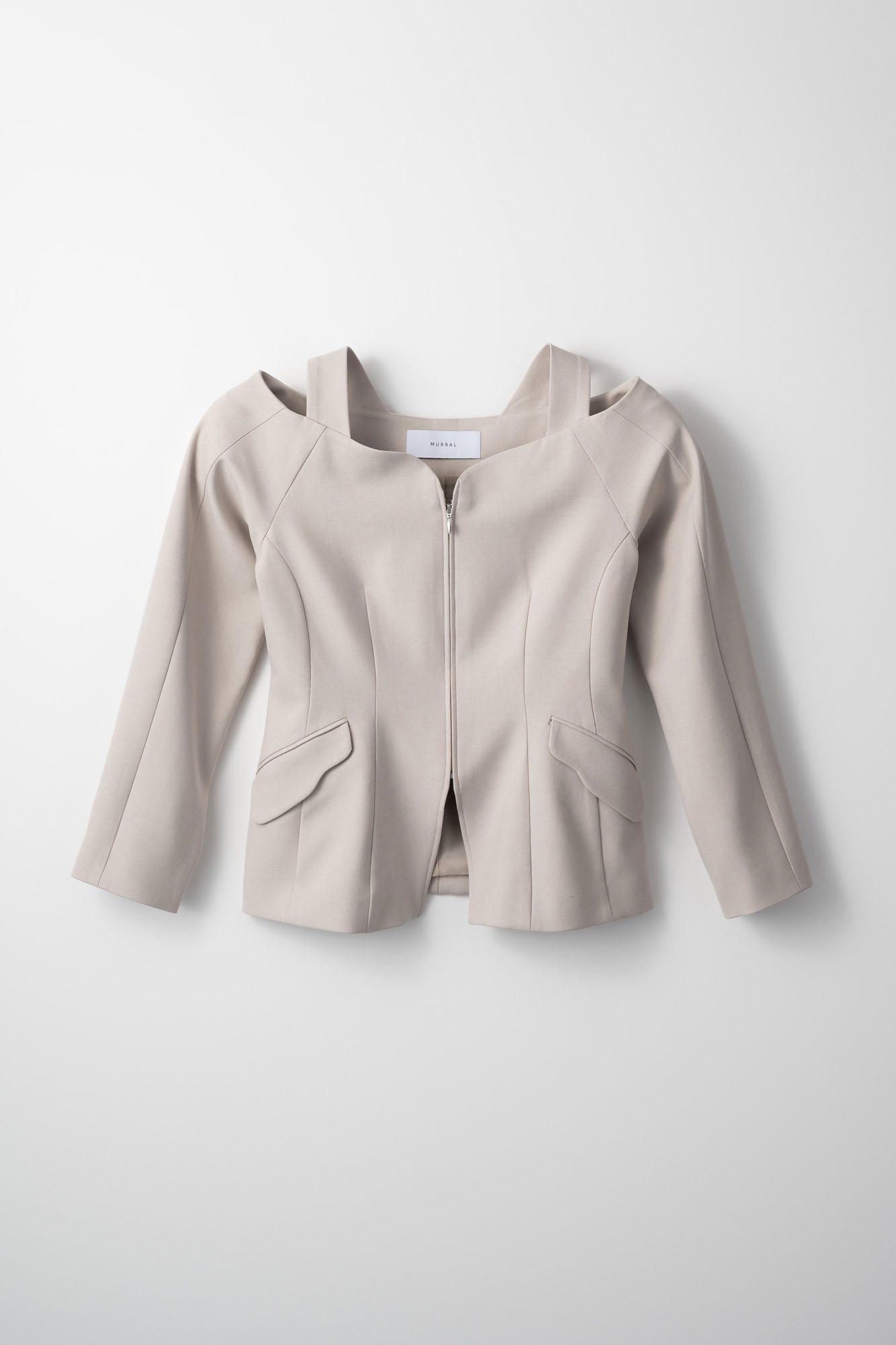 Melt off shoulder jacket (Ivory)