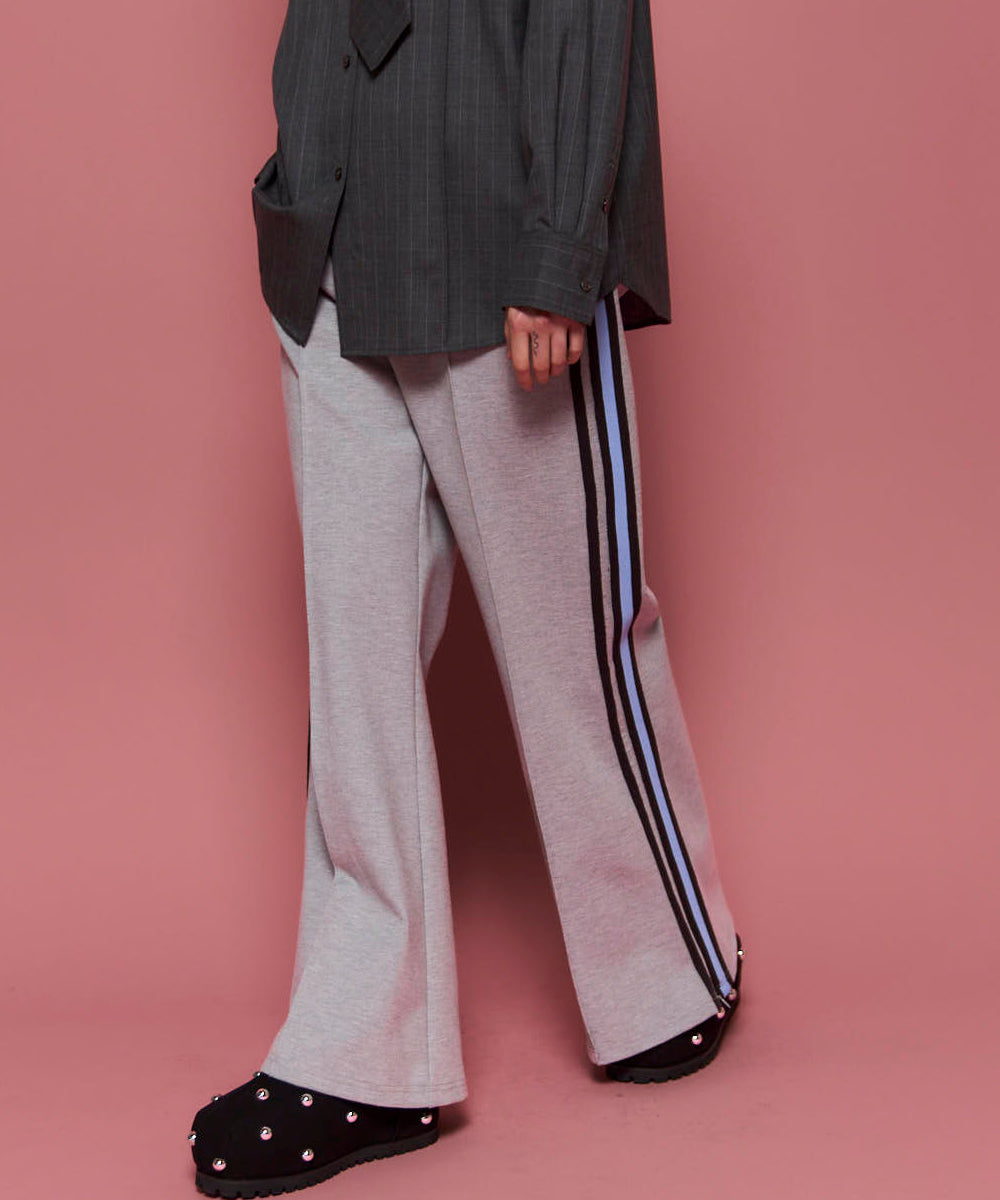 SALE】Zipper Side Line Easy Pants