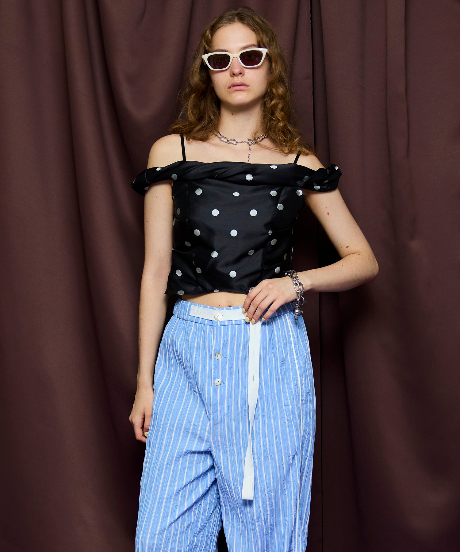 Twist Off-Shoulder Blouse