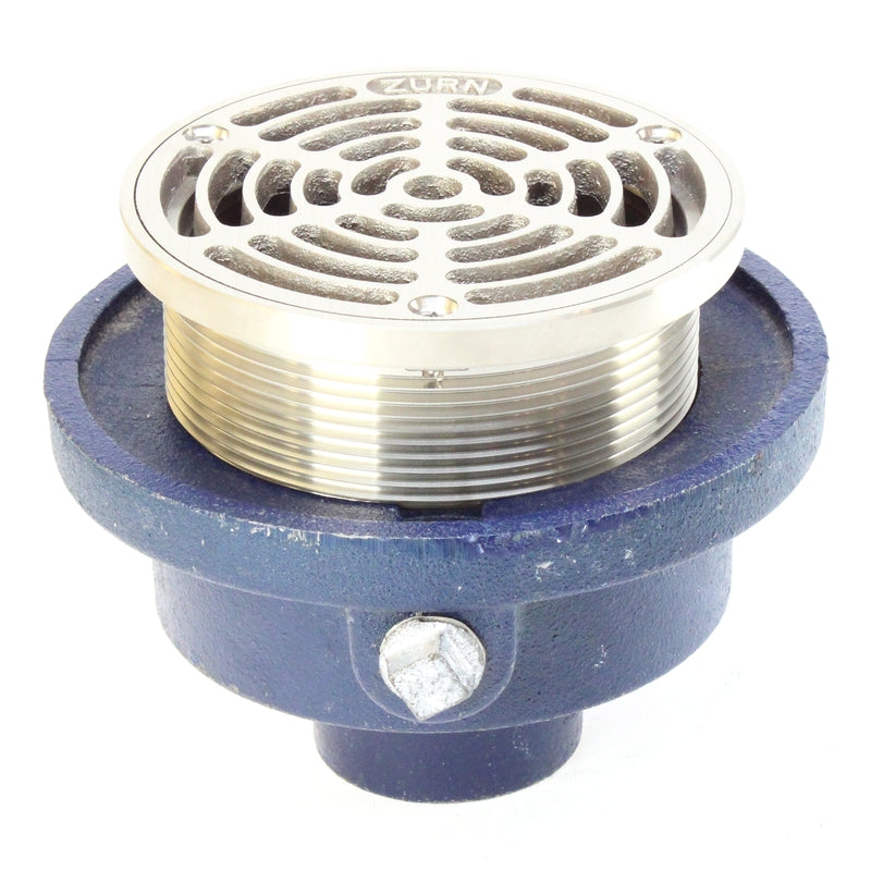 Zurn ZXN211-A - Floor Drain w/ Heavy-Duty Round Nickel Bronze Strainer