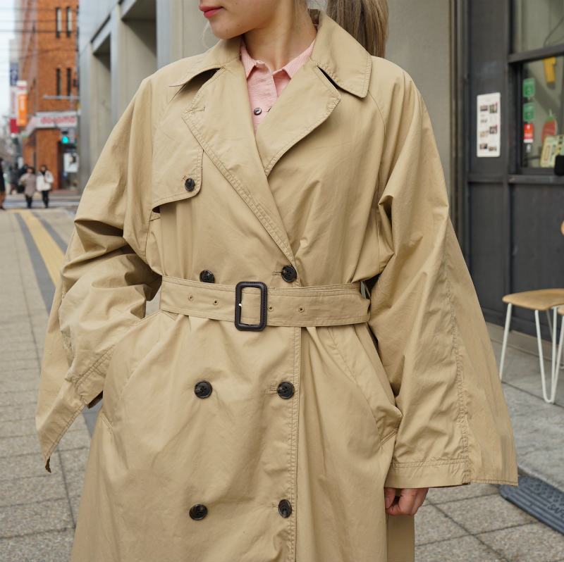 CLANE] BACK FRILL SLEEVE TRENCH COAT – MaW SAPPORO