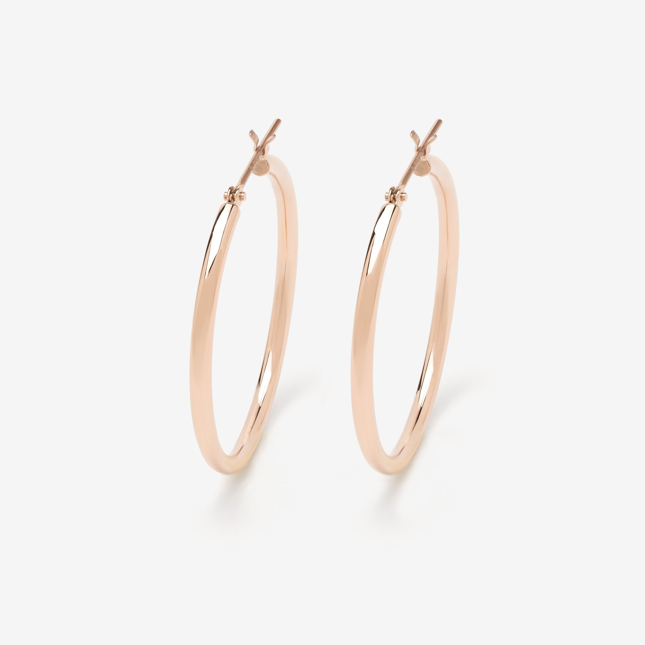 K18 ピンクゴールド フープ ピアス – Milluflora | ミルフローラ