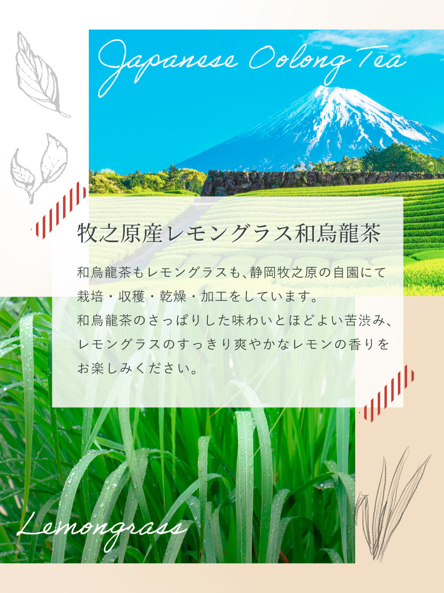 レモングラス×和烏龍茶 ティーバッグ 2.5g×35p ｜ みずたま農園製茶場
