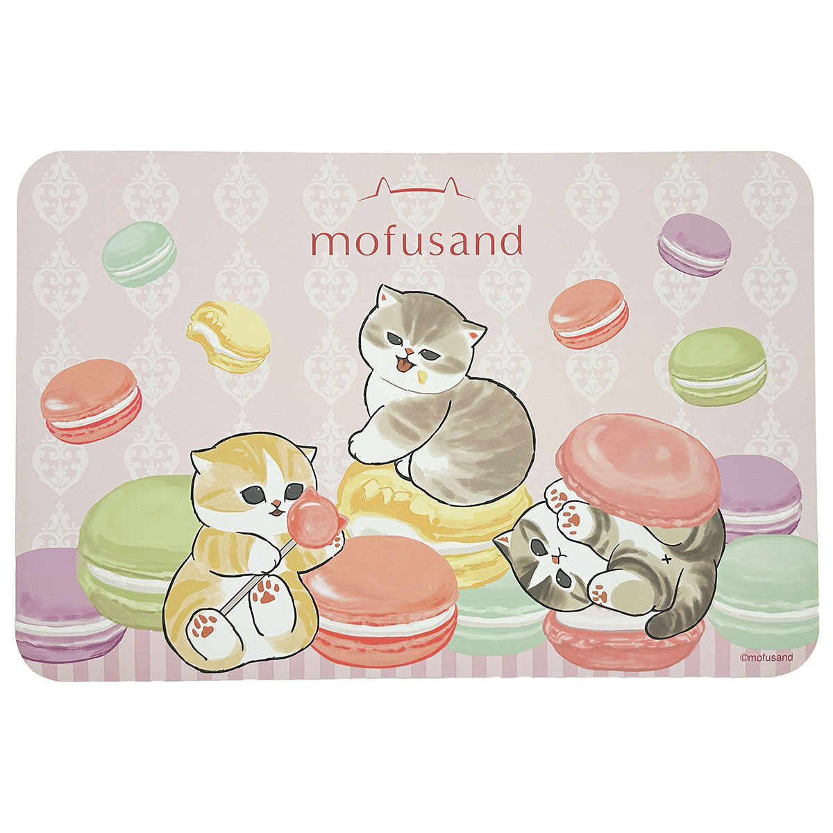 mofusand 珪藻土入りソフトバスマット(マカロンにゃん) | mofusand