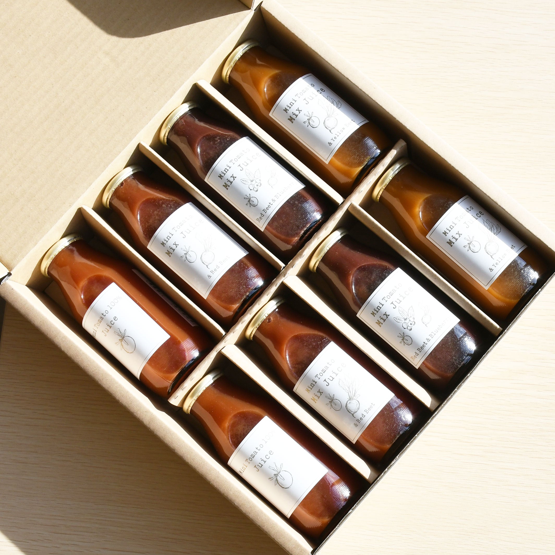 北海道和寒産】齋藤農園の4種類のミニトマトジュース［170ml 8本セット