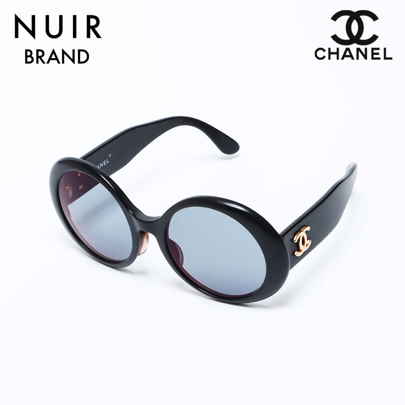 シャネル CHANEL ラウンド 丸形 ココマーク サングラス ブラック