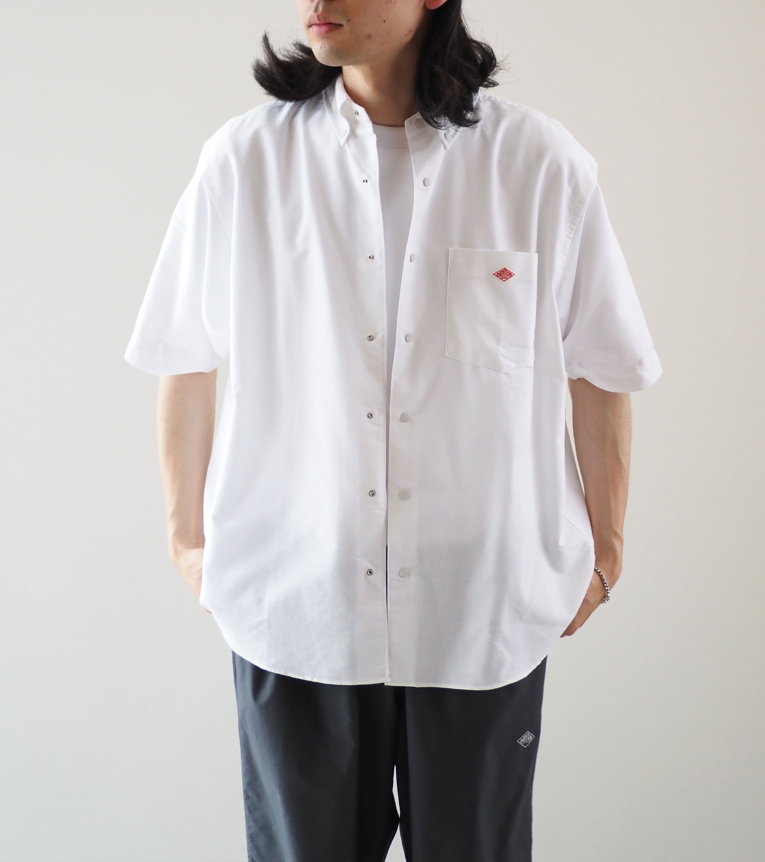 DANTON クールマックス オックスフォード ショートスリーブ ボタン