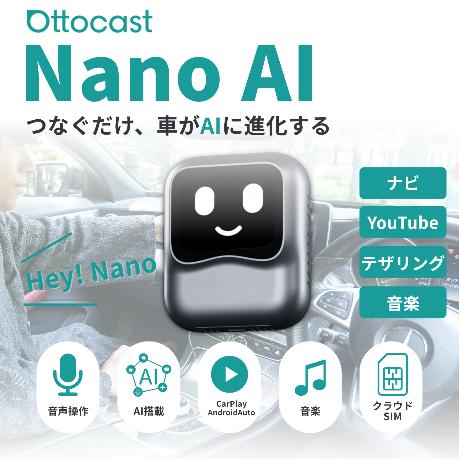 OTTOAIBOX Nano AI | 音声操作×1.83インチ画面搭載の次世代デバイス