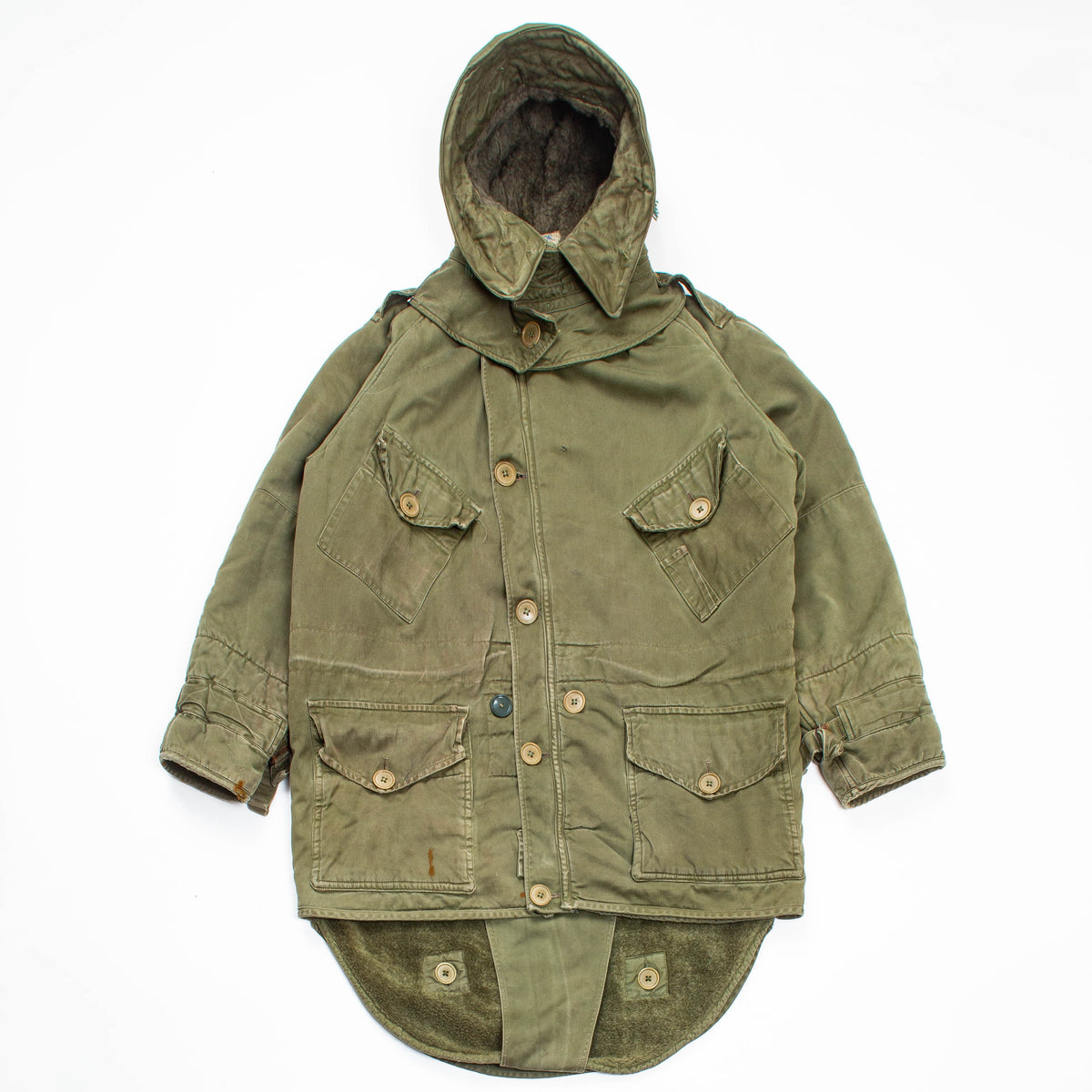 50s Vintage British Army Middle Parka - Large – Omega Militaria