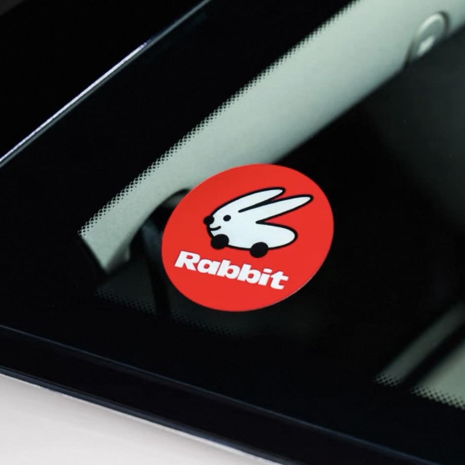 VW Golf Red Rabbit Static Cling Decal | GTI & Golf R – OneMiniBite