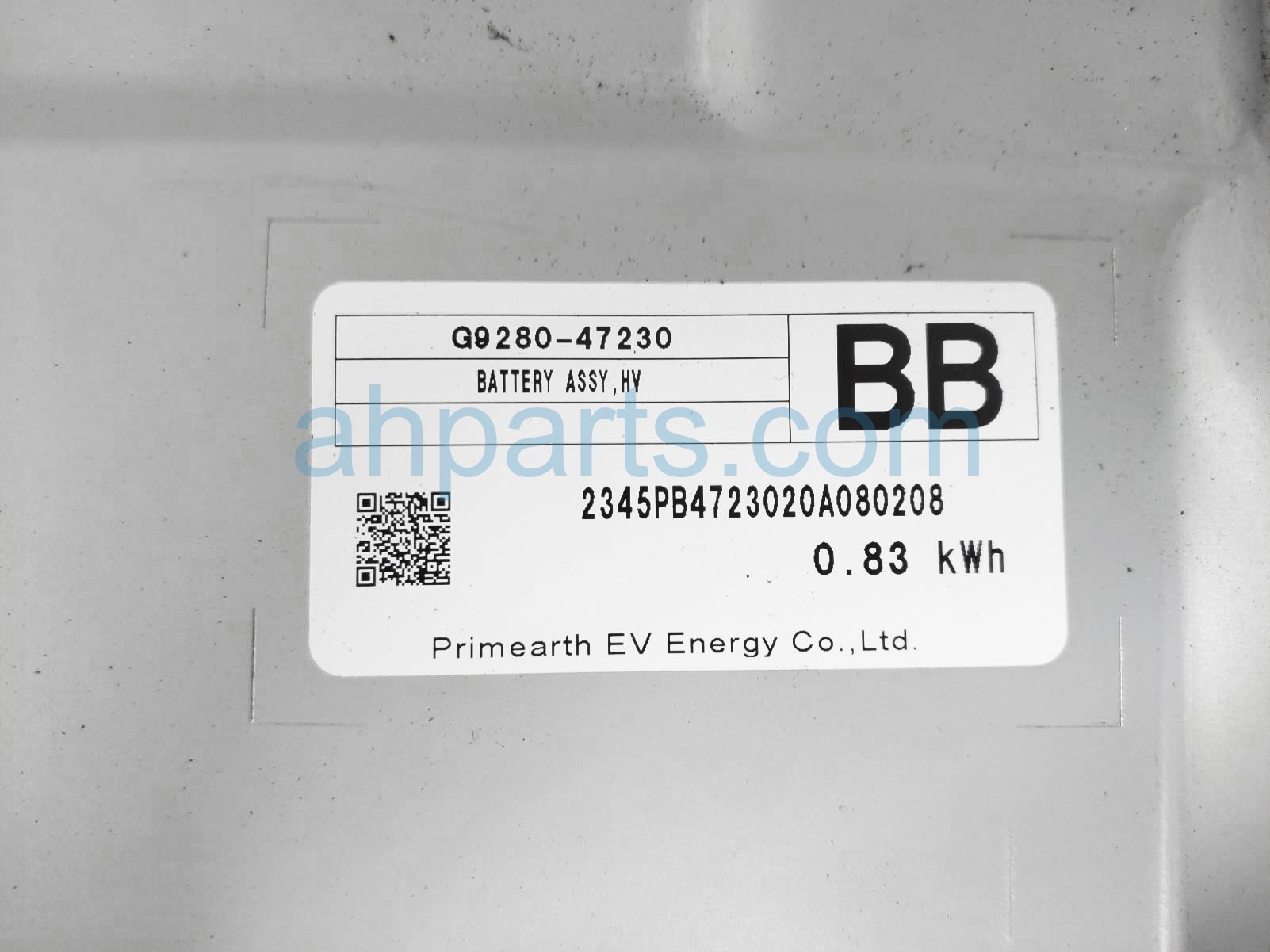 2021 Toyota Prius Hv Hybrid Battery - 116k Miles G9280-47230,