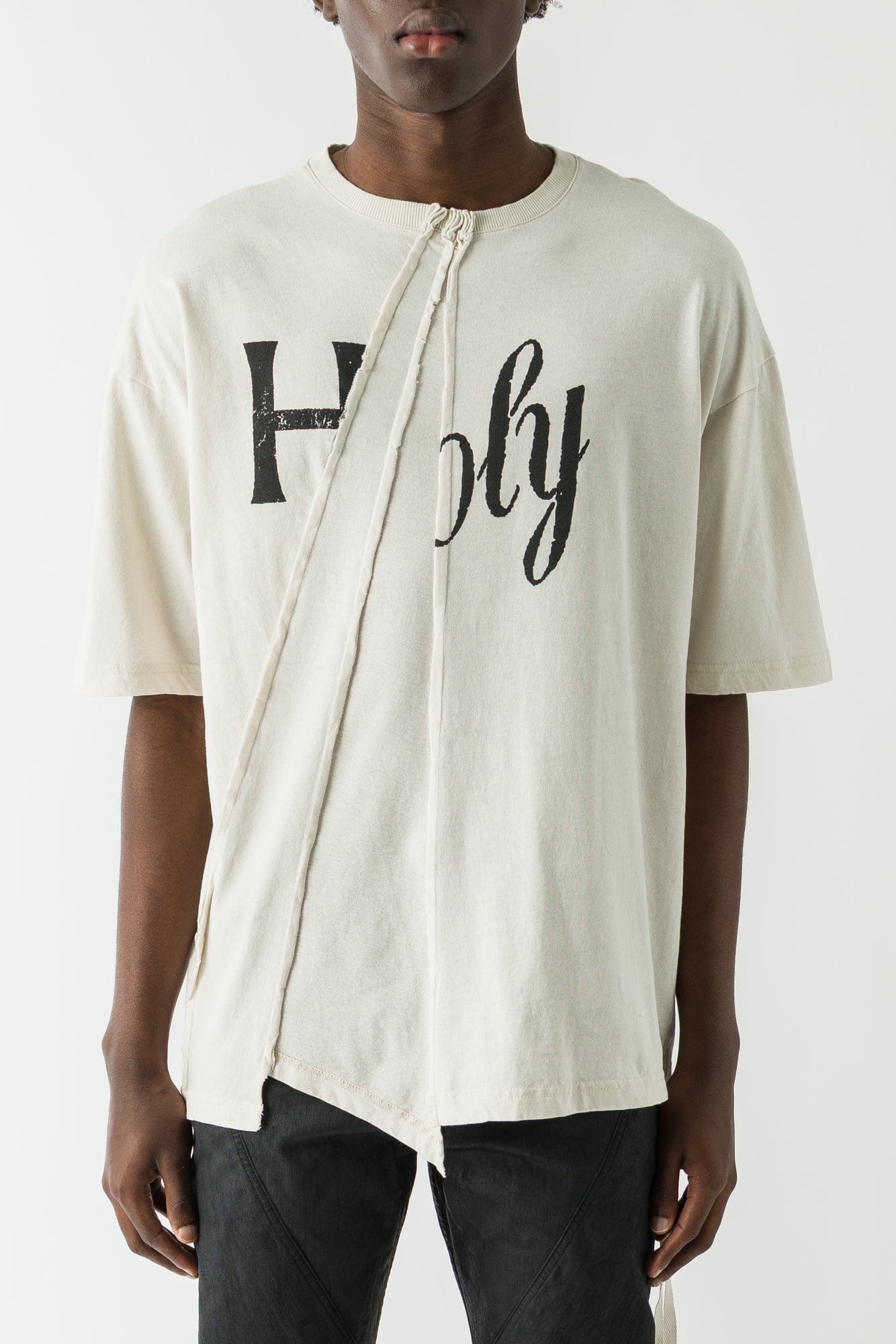 Ann Demeulemeester Frieke Printed T-shirt In Ivory – Antidote