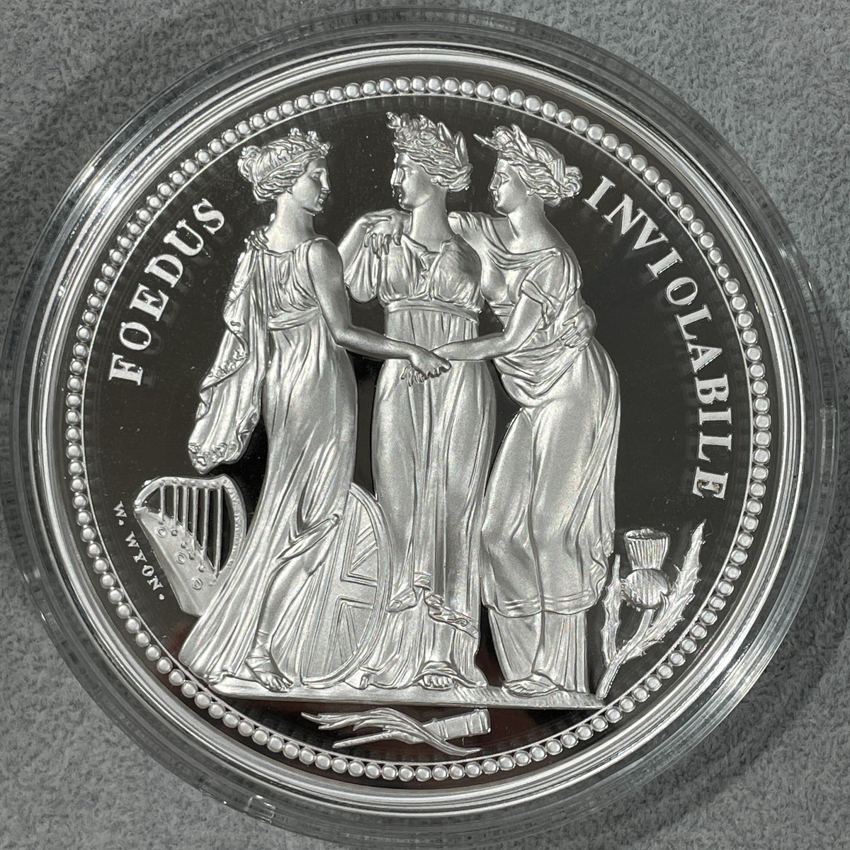 2020年 オルダニー スリーグレイセス 1キロ銀貨 プルーフ 未鑑定 #100