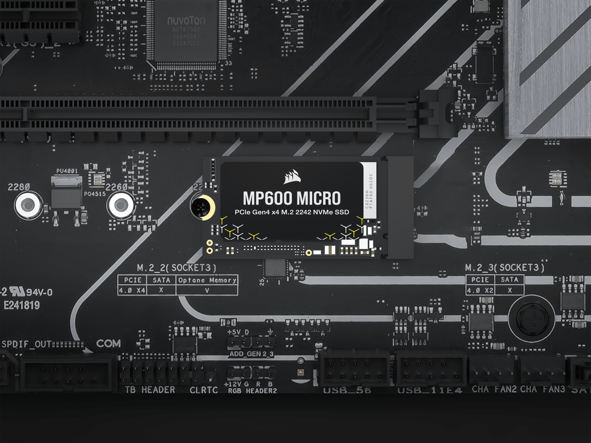 MP600 MICRO 2TB PCIe 4.0 (Gen4) x4 NVMe M.2 2242 SSD | CORSAIR