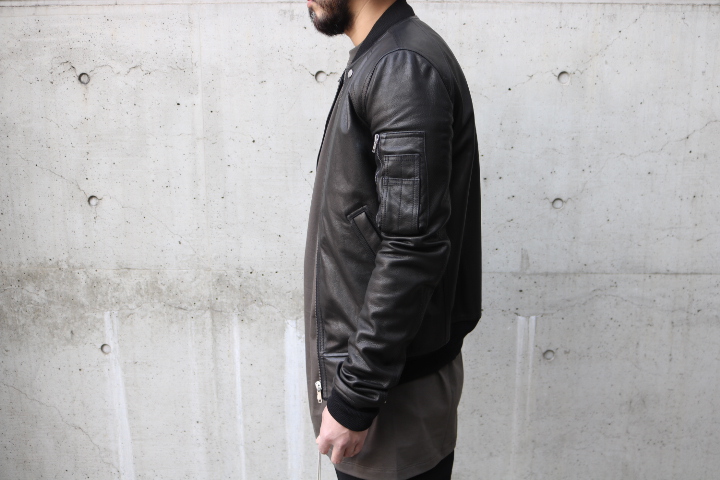 Rick Owens Leather RAGLAN BOMBER JACKET | ShelterII BLOG