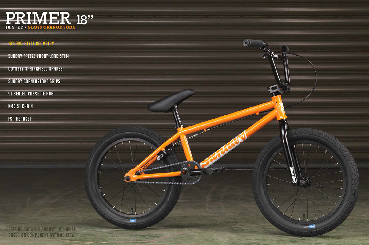 SUNDAY PRIMER 18インチ / グロスオレンジソーダ – BMXショップ