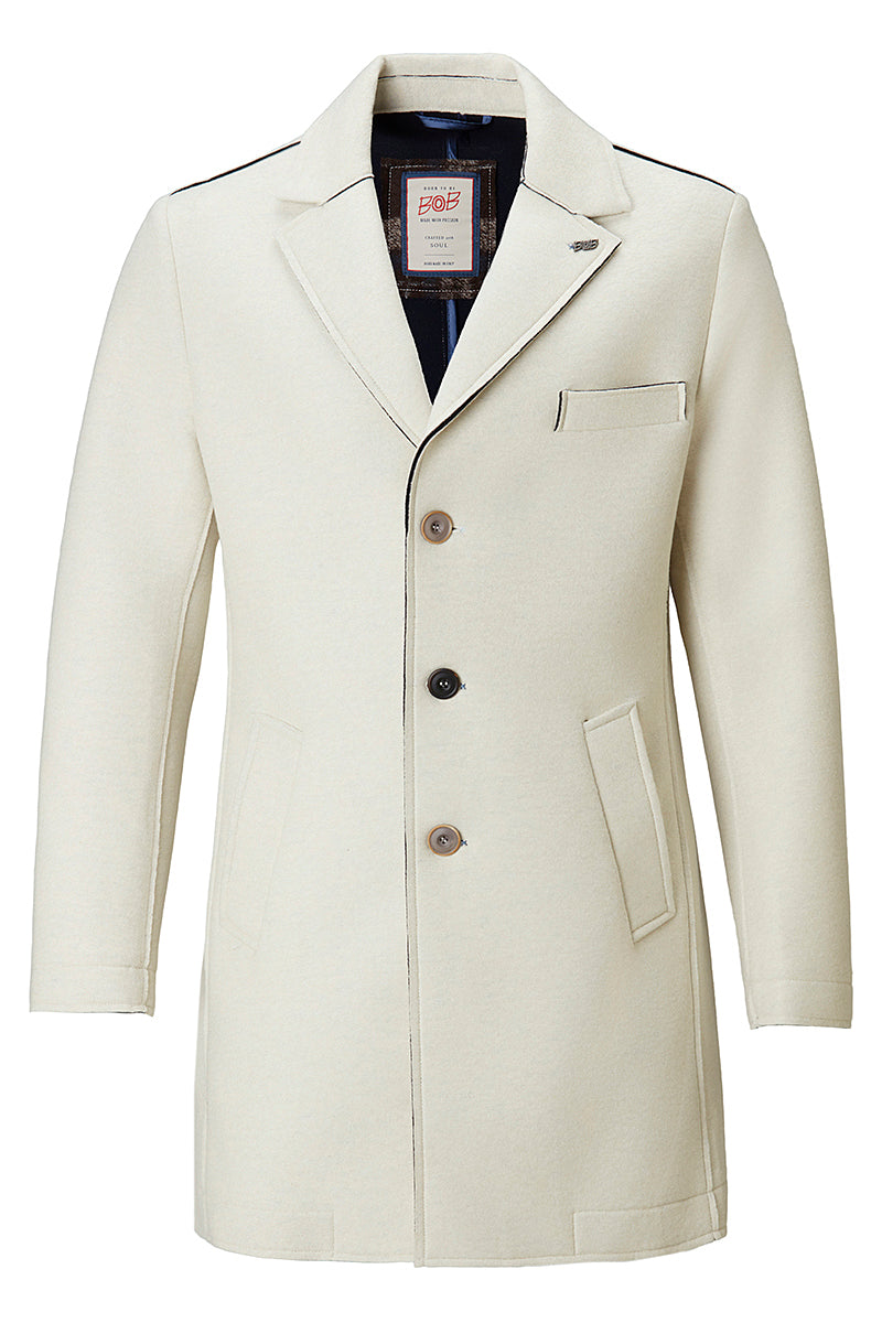 AND153 ボンディングチェスターコート / COL：PANNA ホワイト系 BOB JAPAN