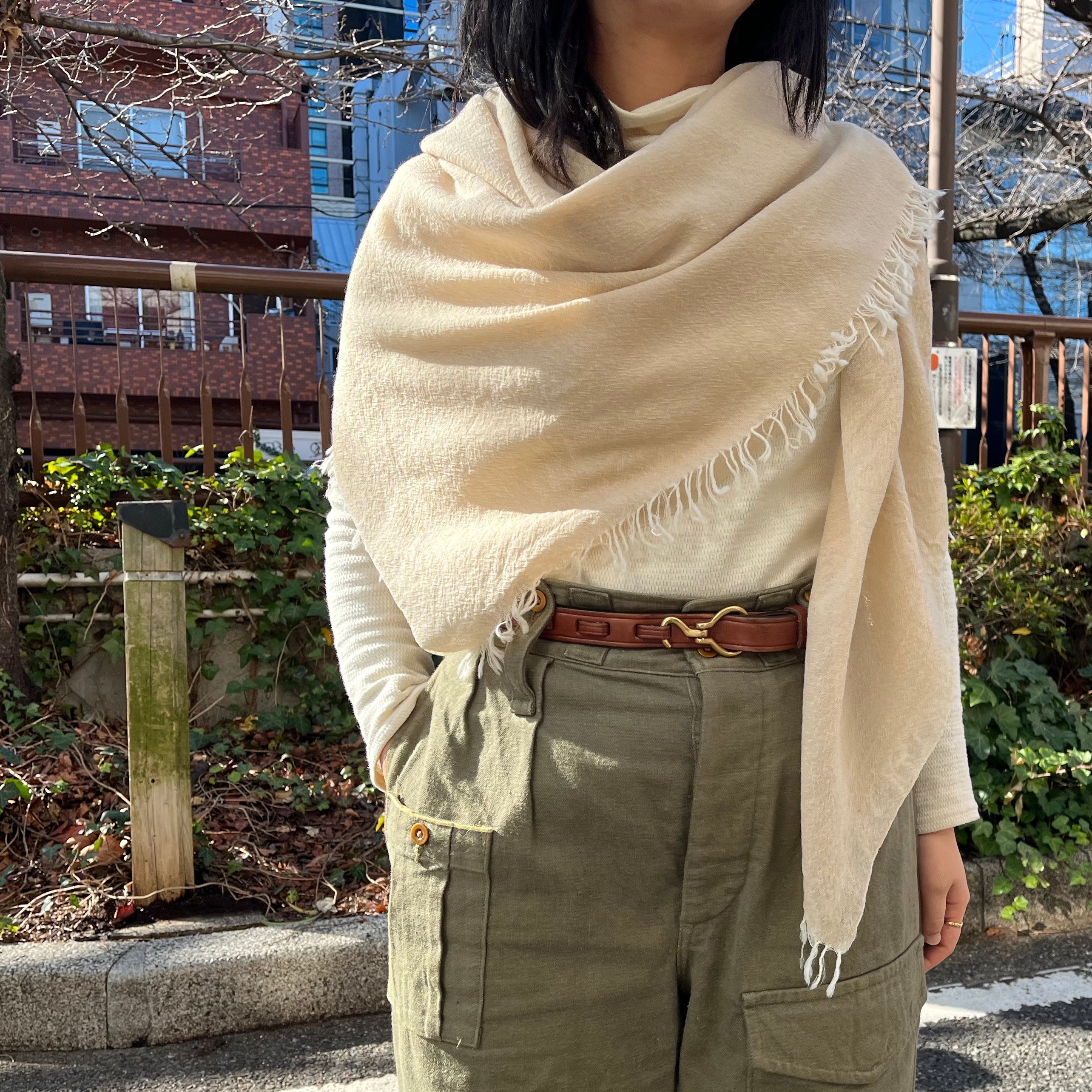 透け感ストール》WOOL STOLE – ナイジェル・ケーボン オンラインストア