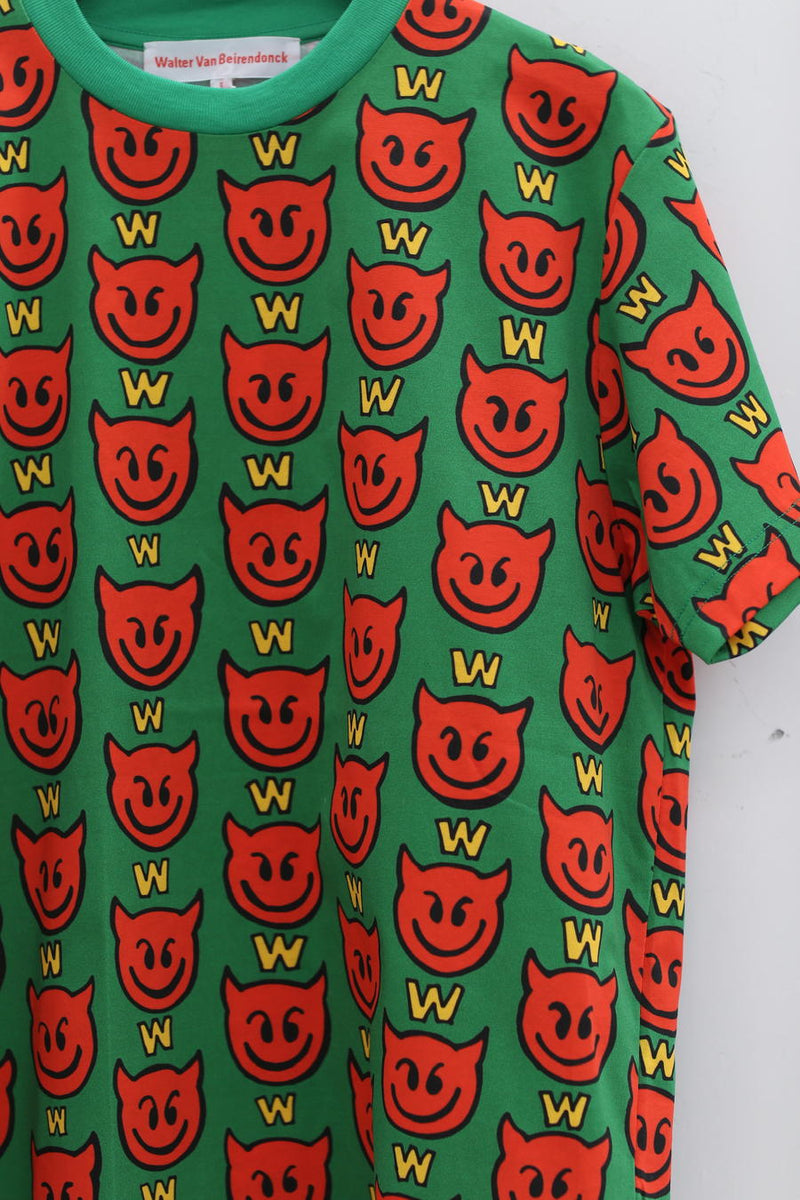 Walter Van Beirendonck Devil T-shirt WVB-8019-LV Green