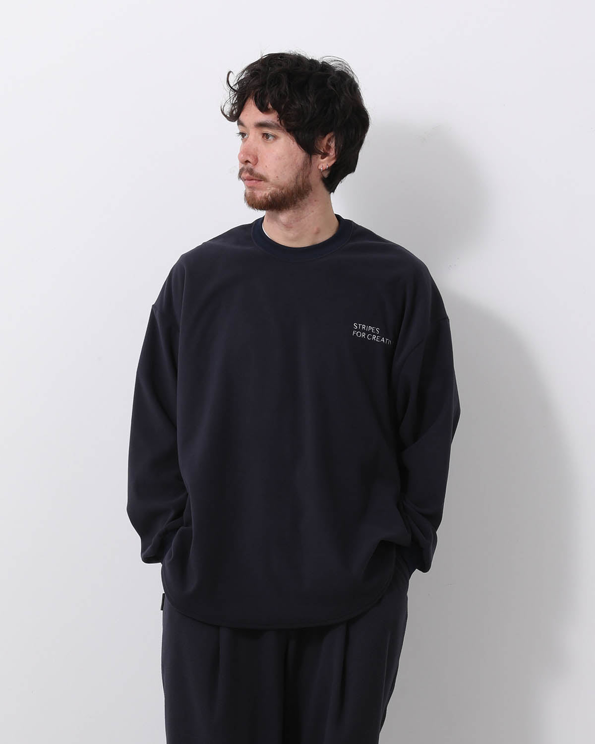 FLEECE SUPER BIG LS ROUND TEE – COVERCHORD