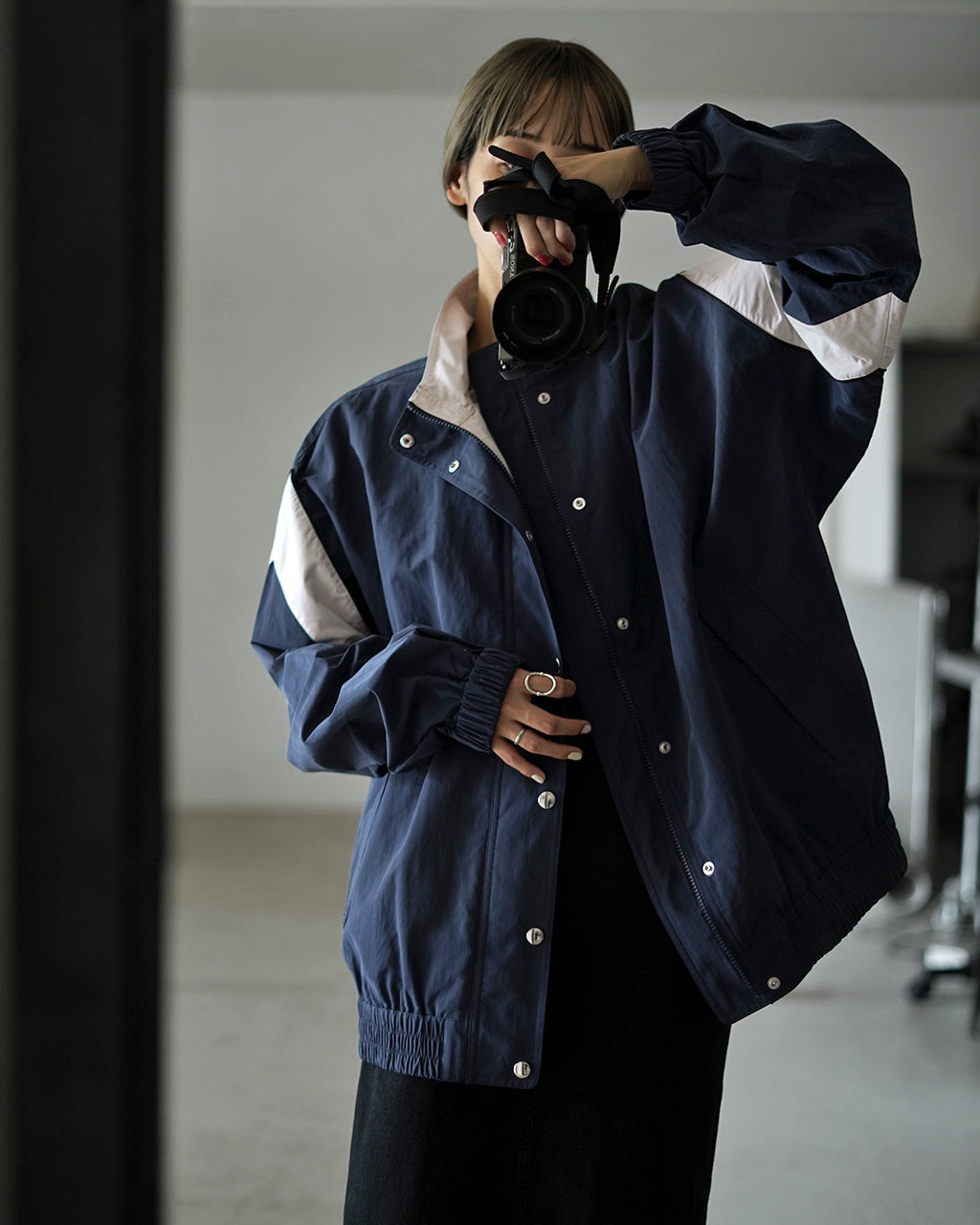 シンゾーン THE SHINZONE バイカラー トラックジャケット レディース