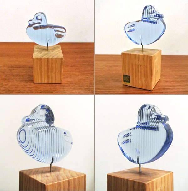 60'S HOYA Crystal Glass Ornamental Bird Design：河上 恭一郎