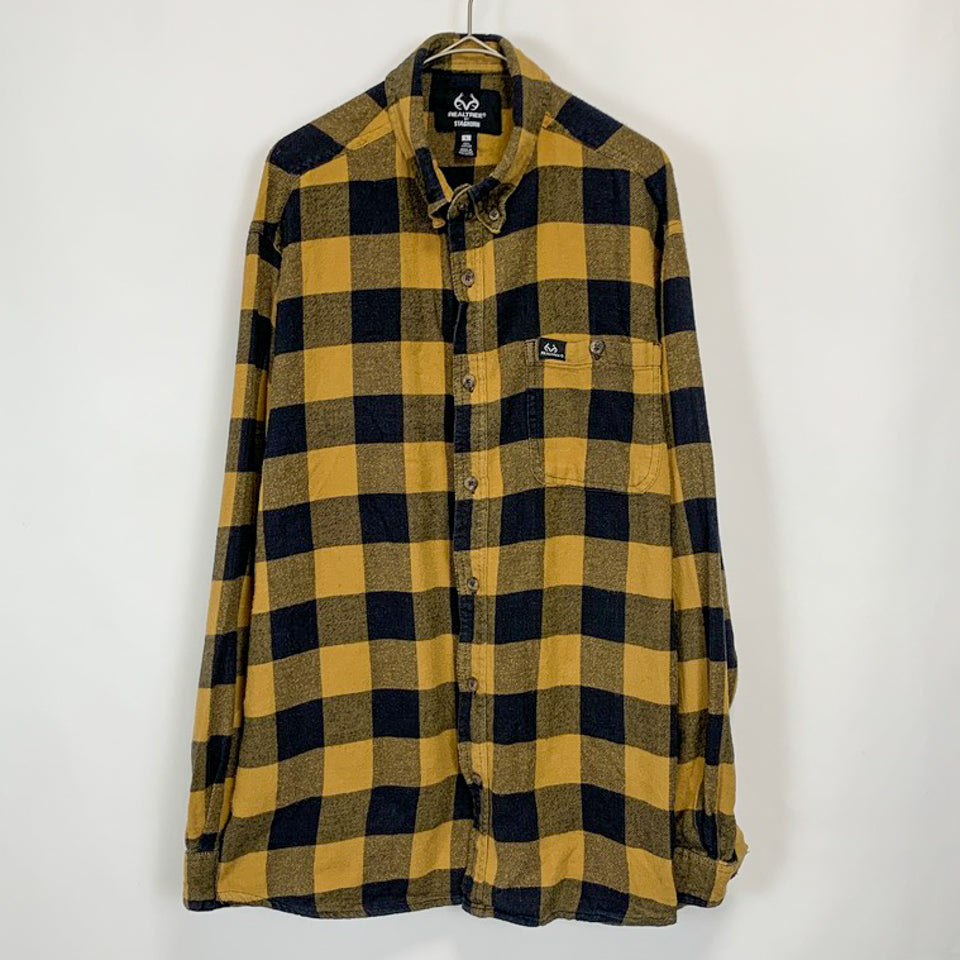 Realtree バッファローチェック イエロー ネルシャツ – .R VINTAGE