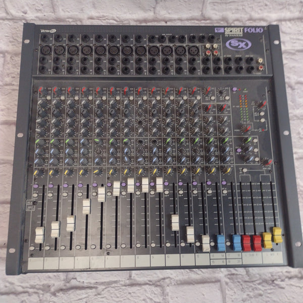 Soundcraft Spirit Folio SX Mixer NO POWER SUPPLY - Evolution Music
