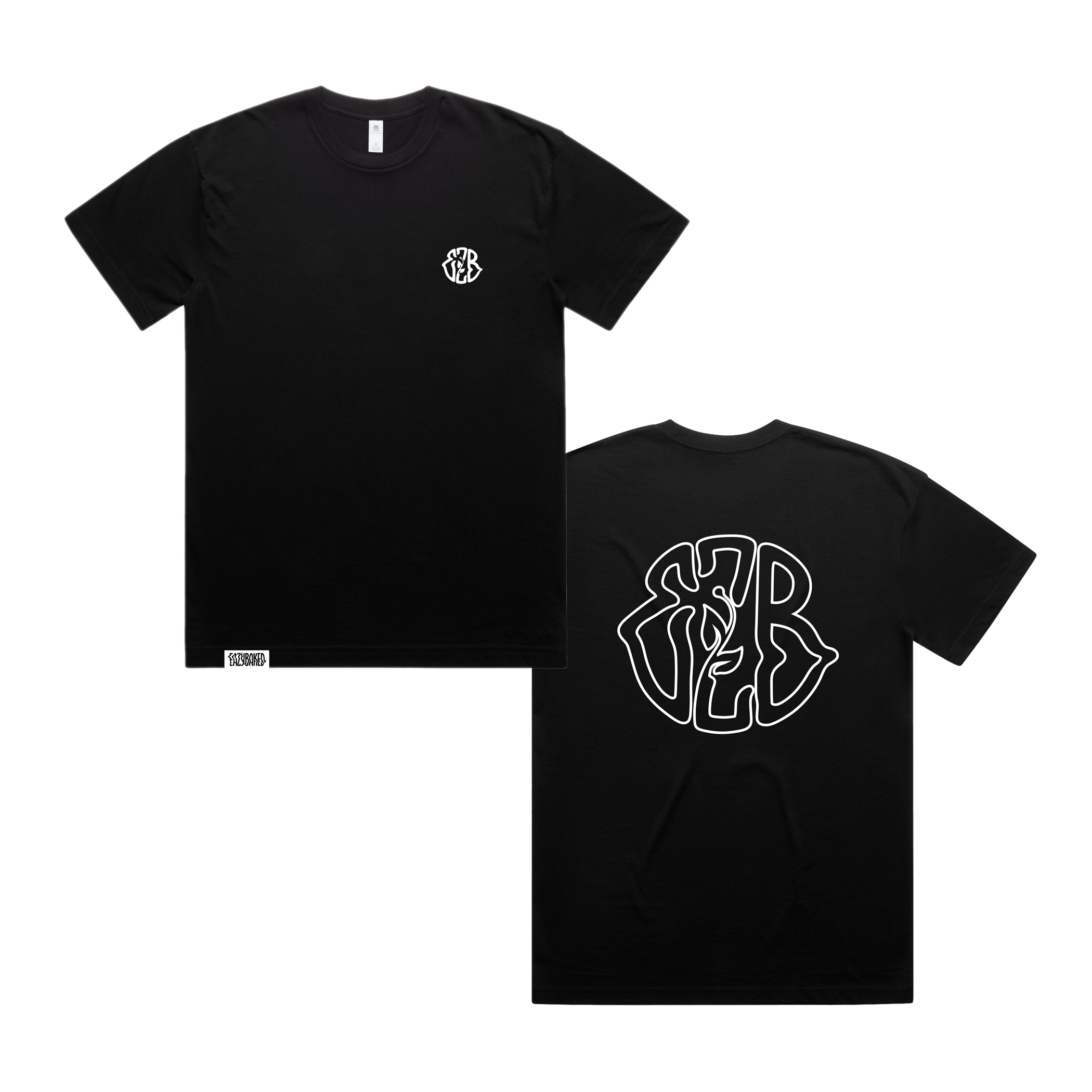 CLASSIC EZB EMBROIDERED LOGO TEE - BLACK – EAZYBAKED Merch Shop