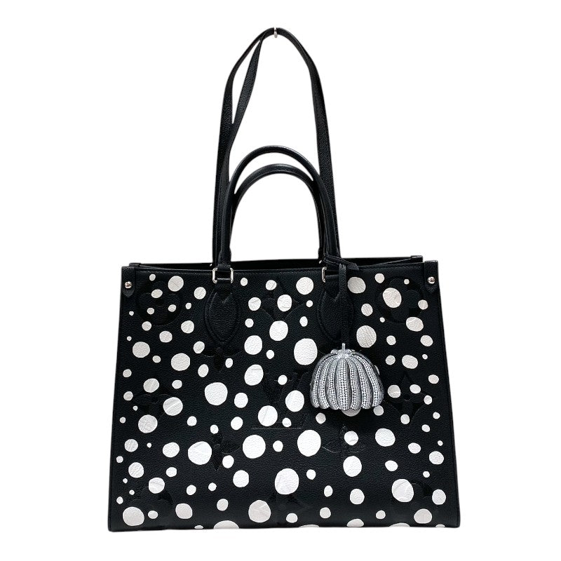 ルイ・ヴィトン LOUIS VUITTON オンザゴーMM 草間彌生 M46389 ブラック