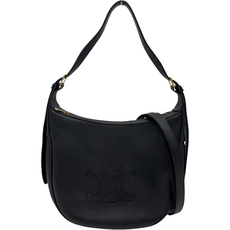 セリーヌ CELINE エロイズスモール ブラック ゴールド金具 レザー