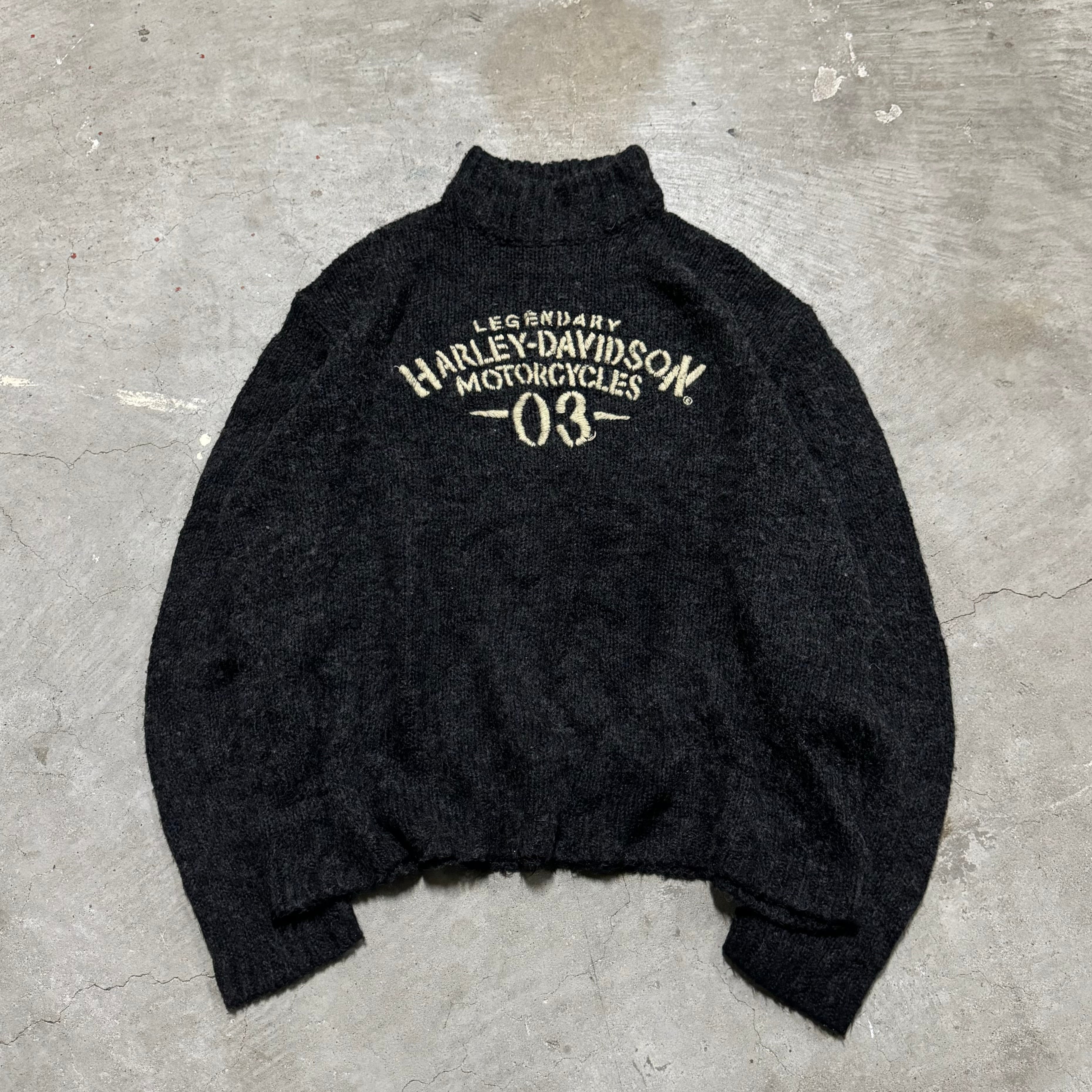 古着 HARLEY-DAVIDSON/ハーレーダビッドソン/ハイネックアクリルニット