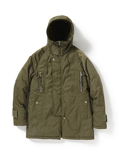 nonnative(ノンネイティブ) TROOPER HOODED BOA COAT POLY TWILL