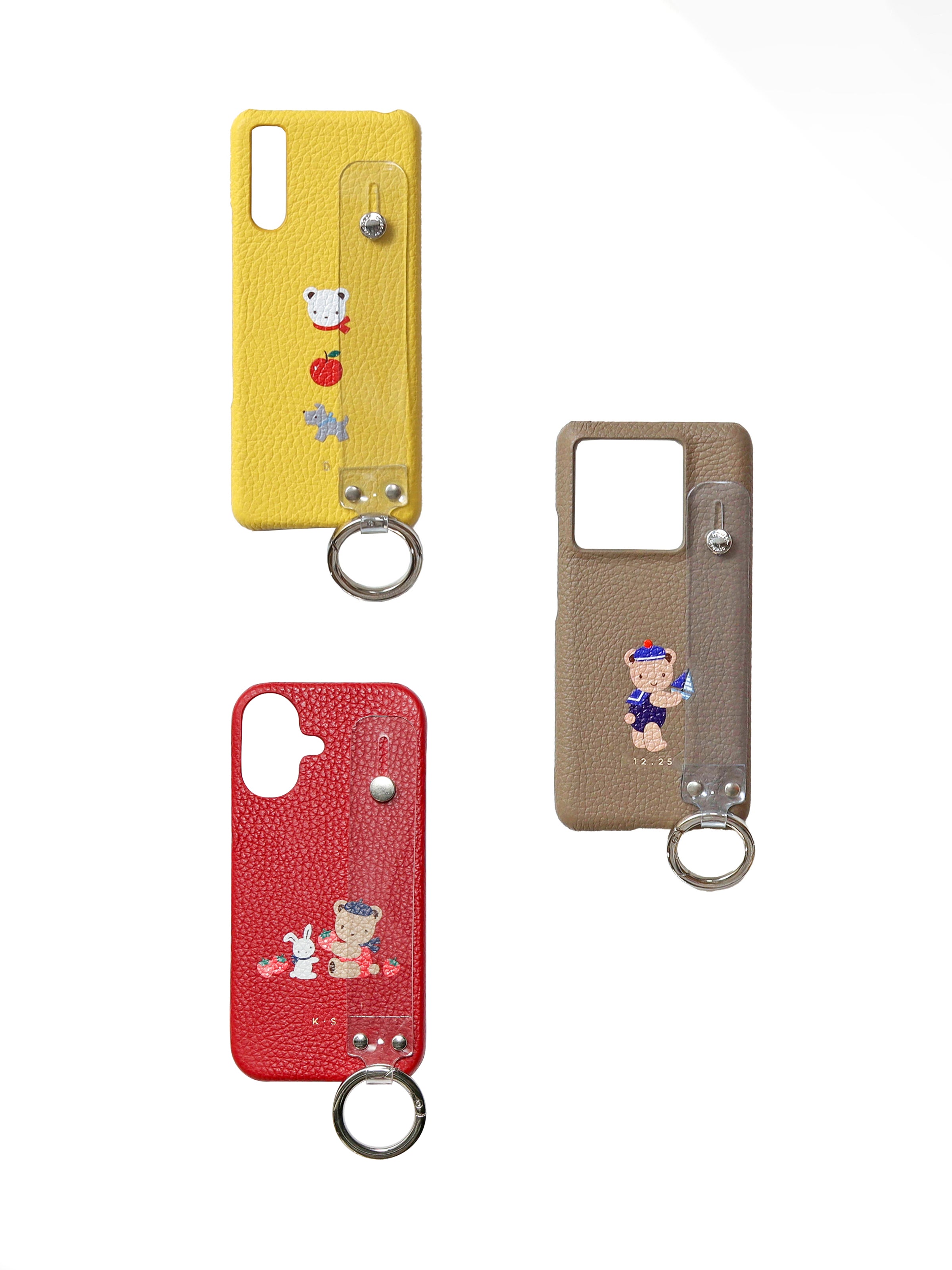 受注販売】カスタマイズスマホケース（ハンドベルト付き・名入れ）(2月