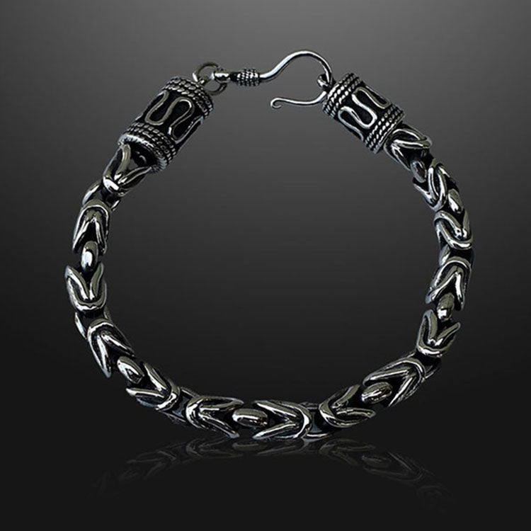 Italian Byzantine Link Chain Bracelet for Men – Forziani