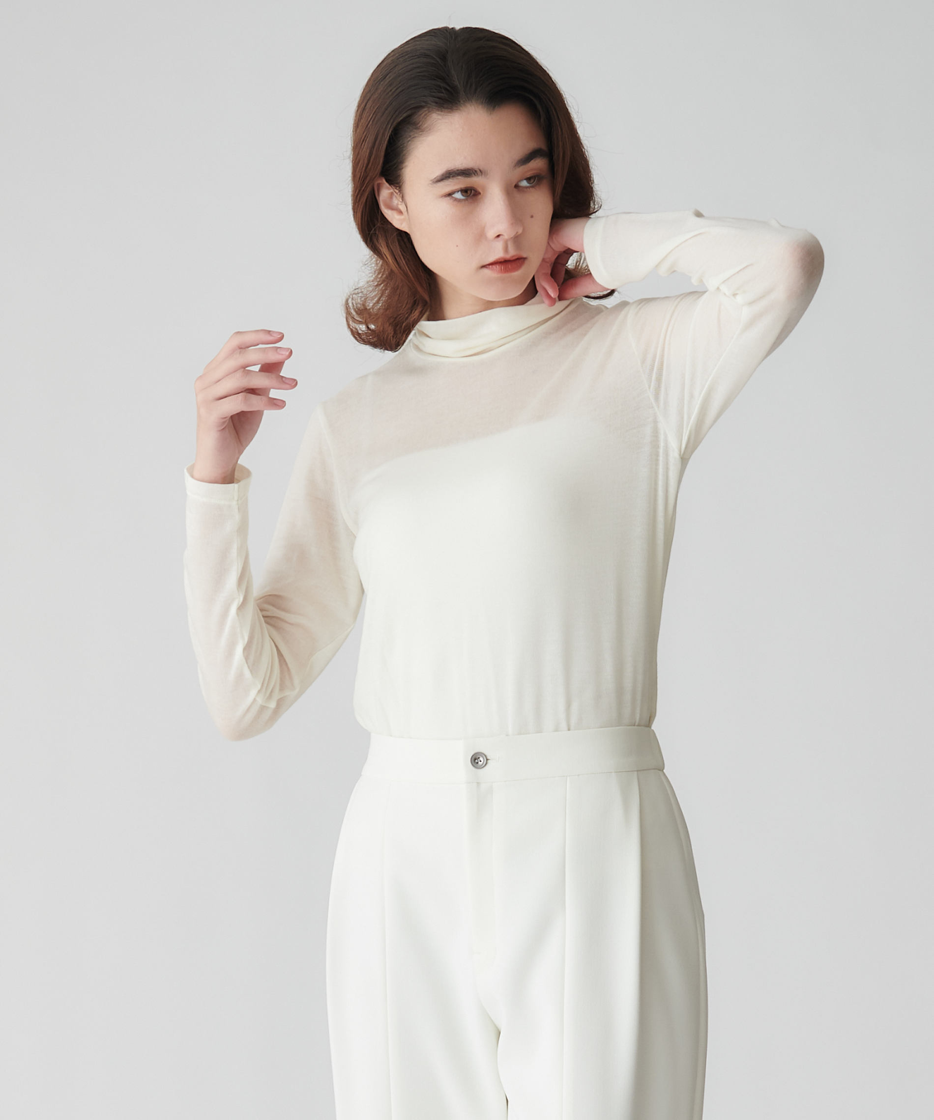 シアーフライスハイネックトップス – FACE SANS FARD