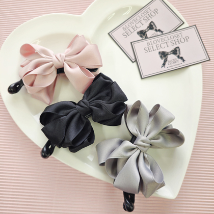 SELECT】華やかりぼんバナナクリップ ヘアクリップ ＆ LOVE CLOSET