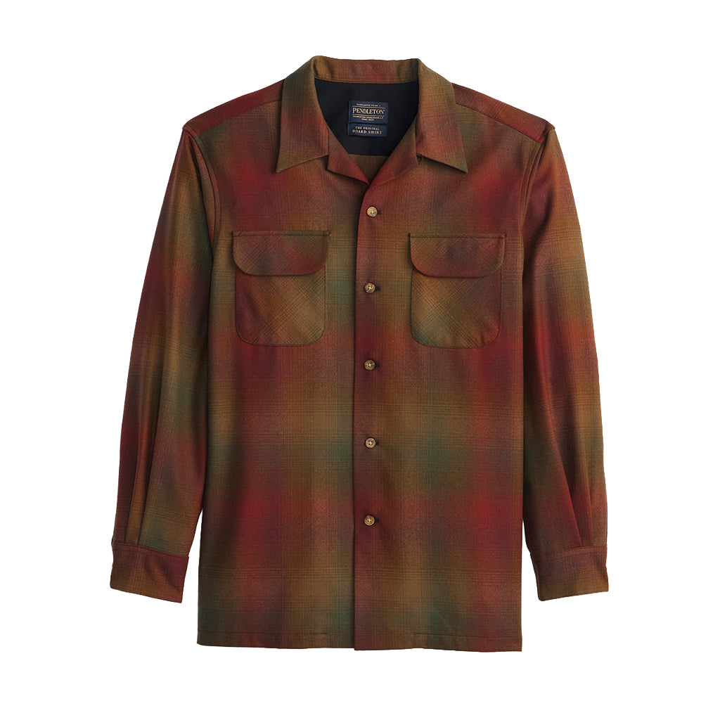 Pendleton | Board Shirt Rust/Olive Ombre 25' | Flannel – Gunthers