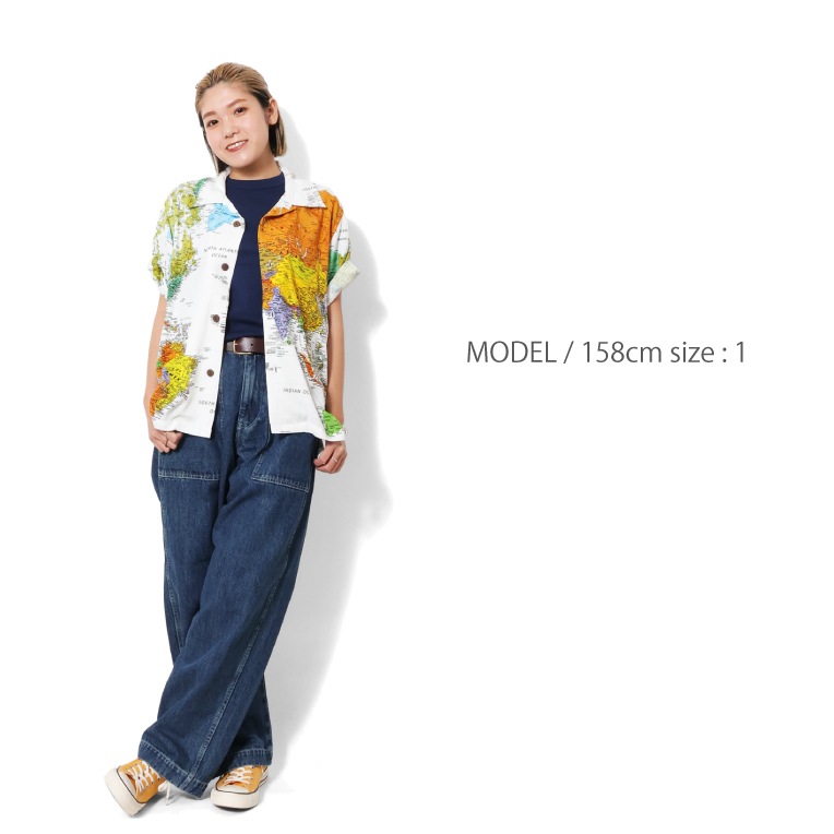 HOUSTON woman / ヒューストン ウーマン 24HL053 ALOHA SHIRT (MAP