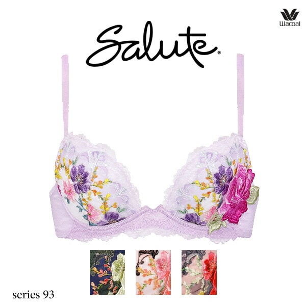 ワコール サルート 93G ブラジャー BTJ793 3/4カップワイヤー フロント