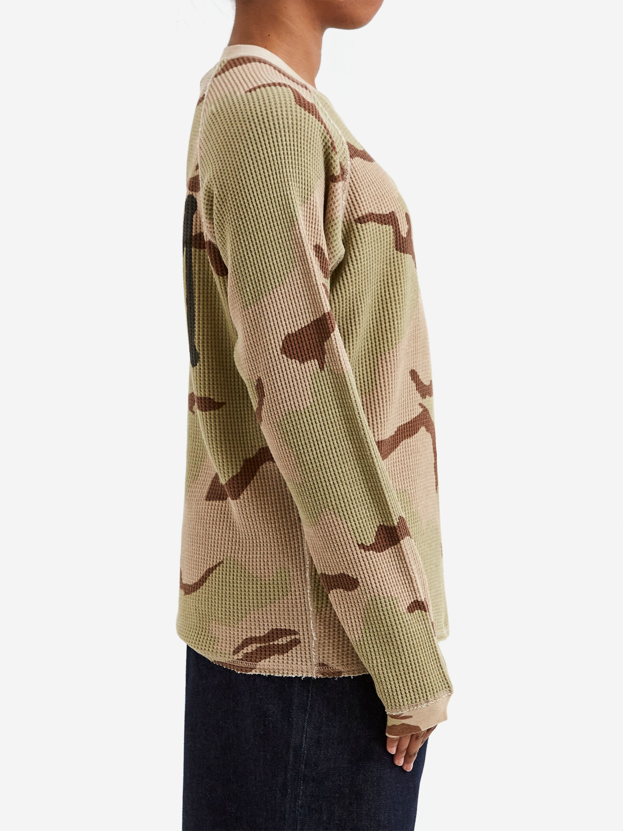 Stussy Raglan Thermal Basic Stock W - Sand Camo – Goodhood