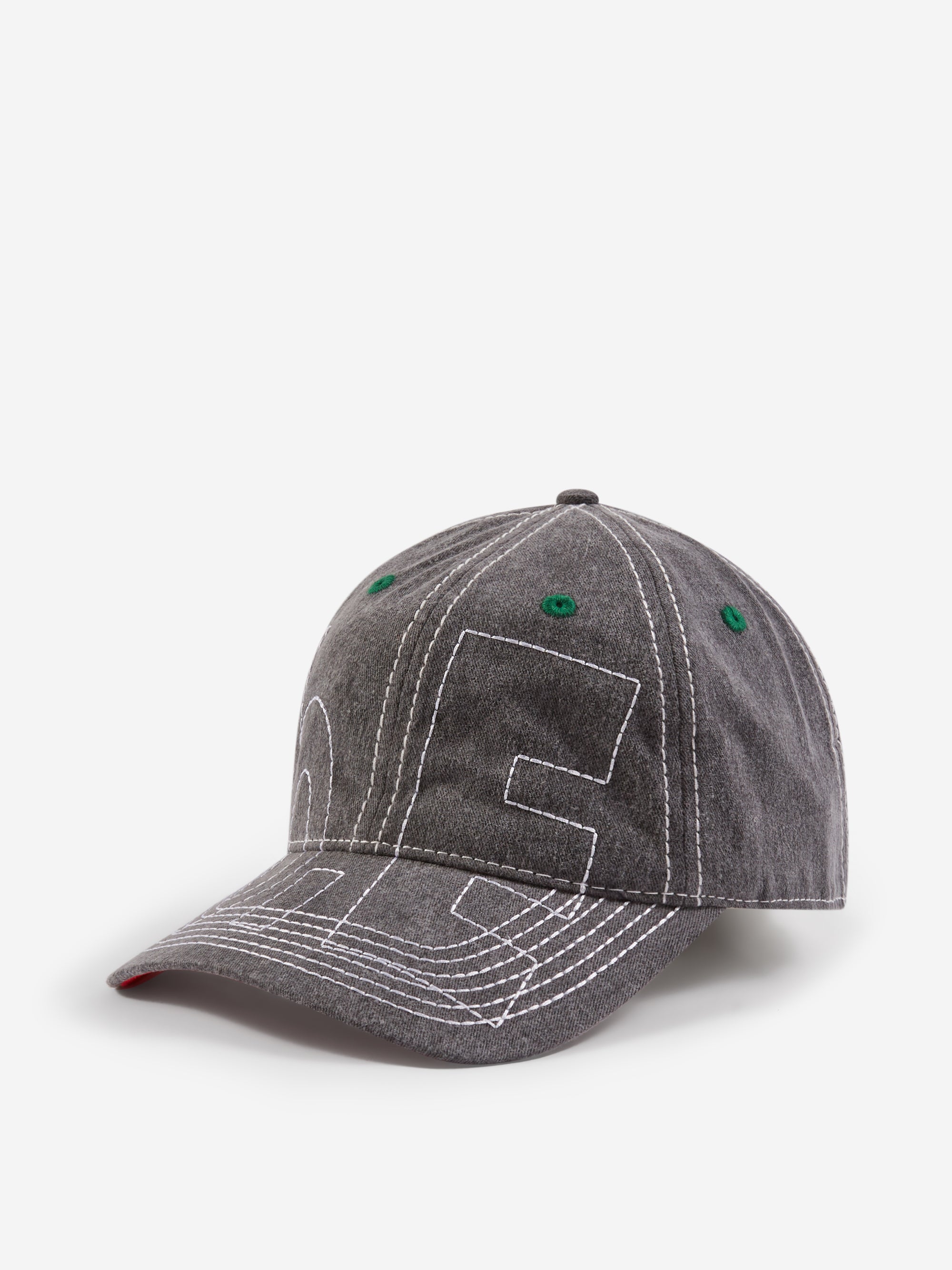 b.Eautiful Vapor 6 Panel Hat - Off-Black / White – Goodhood