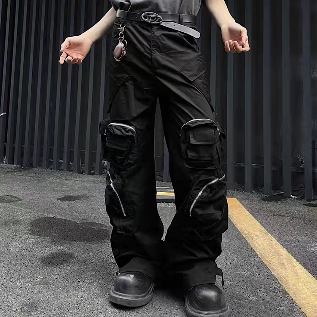 MAXDSTR】Multi-pocket design street style cargo pants MD0116 – HI