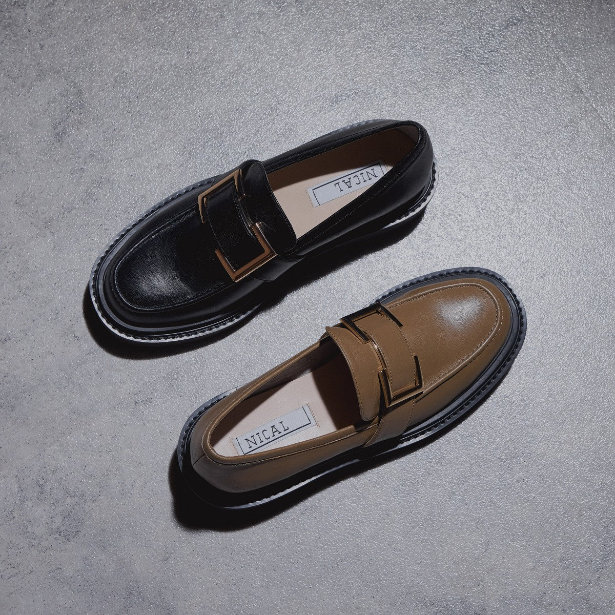 SALE】バックル厚底ローファー/544107