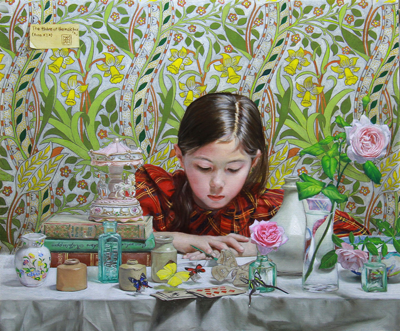 絵画 油彩画 少女 福田宏樹 「新しい時代（ウーリャI）」 絵画 油彩画