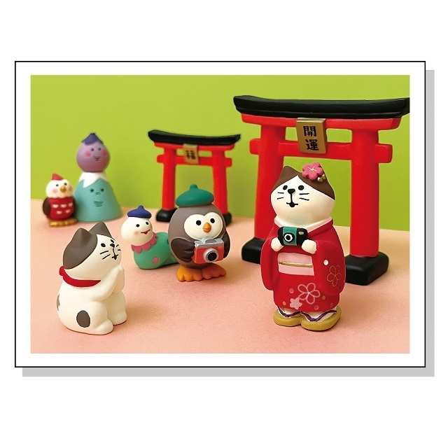 concombre（コンコンブル）2025福蛇 晴れ着カメラ猫