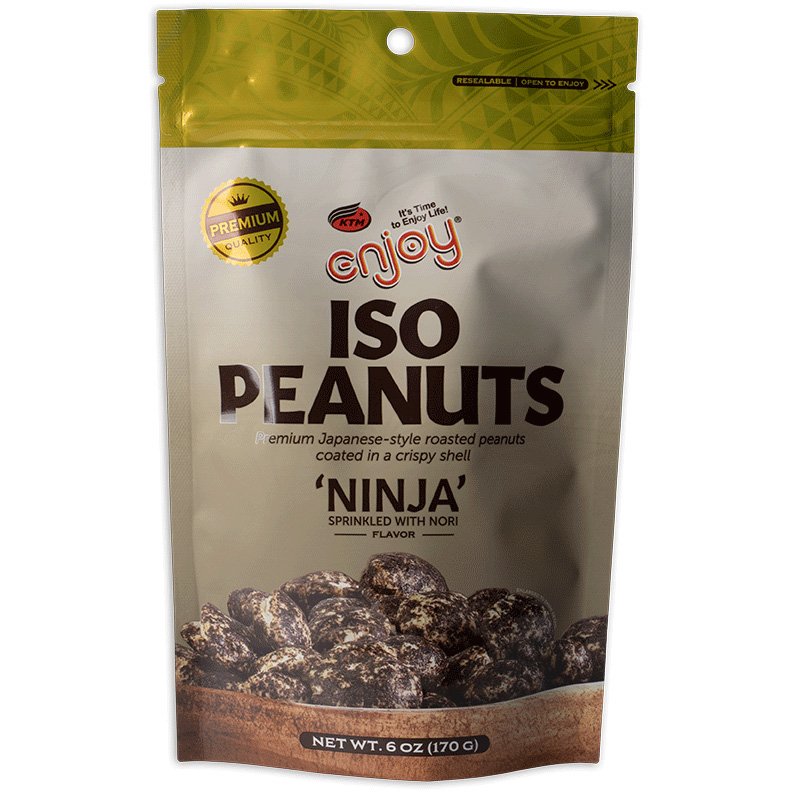 Iso Peanuts - Ninja (Nori) (6oz) | Enjoy Snacks