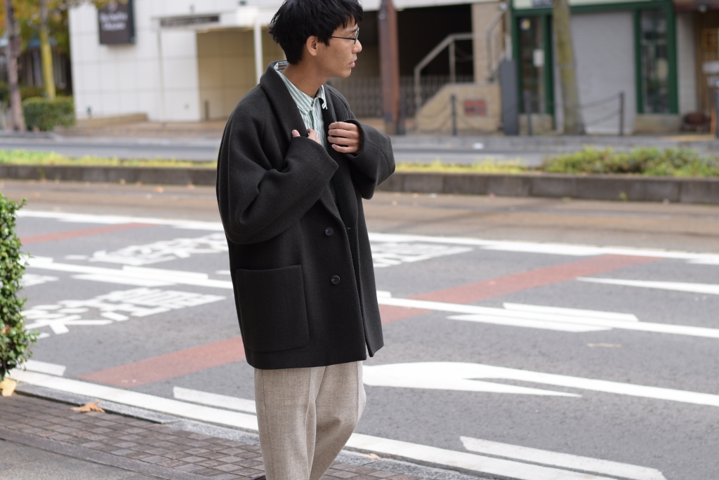 Phlannèl】Wool Roving Twill Short Coat / 大音量で流せばよかったっ